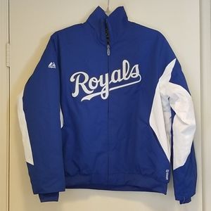 MLB Kansas City Royals Jacket Royal Blue Size Medium